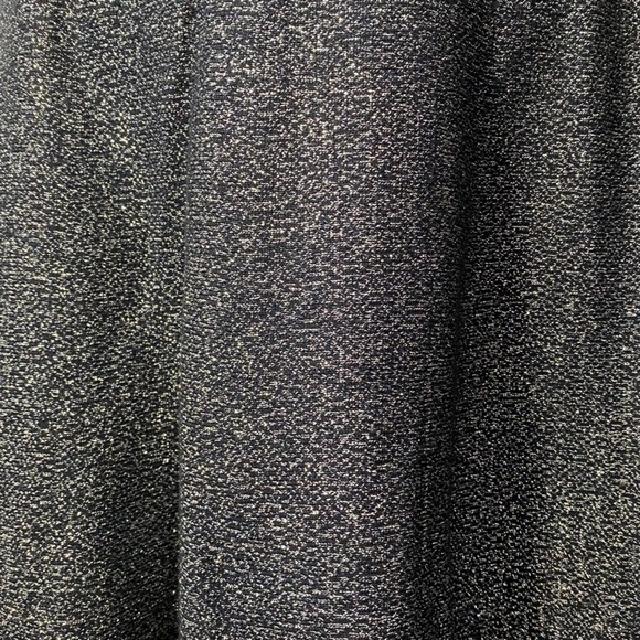 NWT Nannette Lepore Stretch Metallic Gold Flare Skirt Size Large Black - Picture 3 of 6